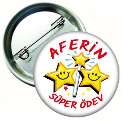 Aferin Süper Ödev Yaka Rozeti