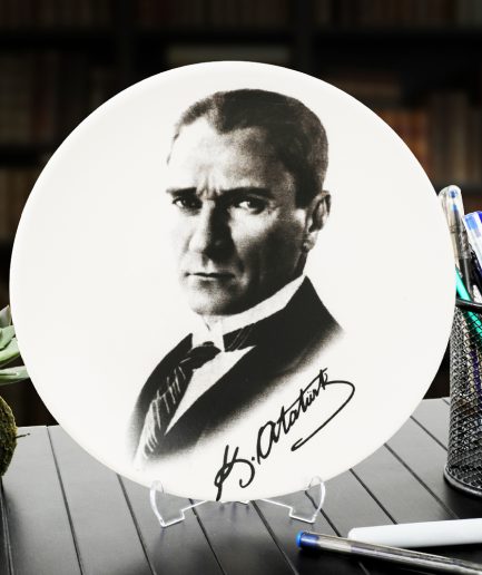 Atatürk Portreli Dekoratif Tabak