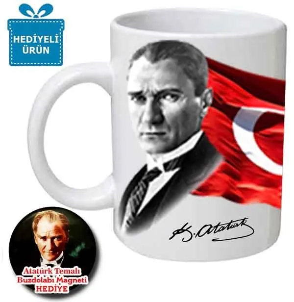 Atatürk Temalı Kupa Bardak 2