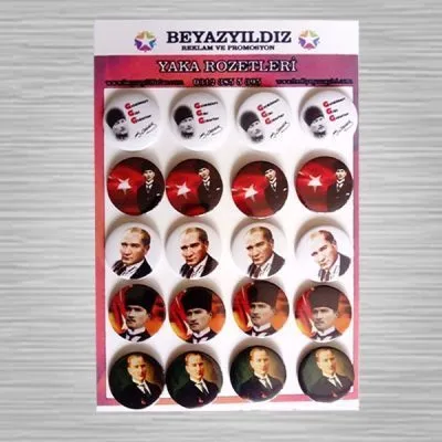 Atatürk Rozetleri Seri 2 (20 Adet)