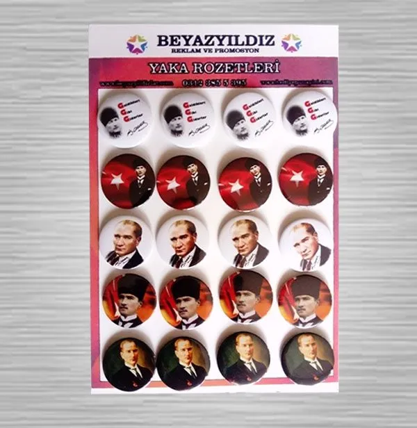 Atatürk Rozetleri Seri 2 (20 Adet)