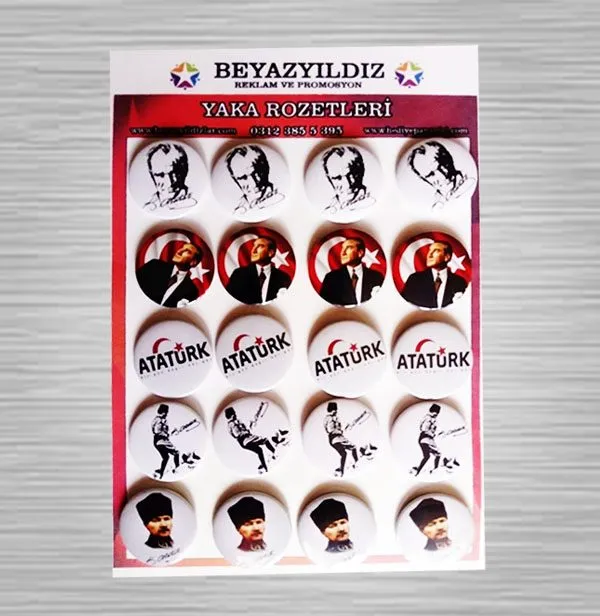 Atatürk Rozetleri Seri 1 (20 Adet)