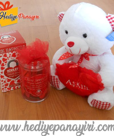 Peluş Ayıcıklı Aşk Kavanozu