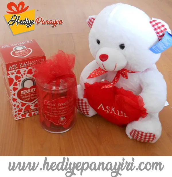 Peluş Ayıcıklı Aşk Kavanozu