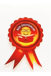 Ben Okuyorum Yazılı Kabartma Sticker Etiket