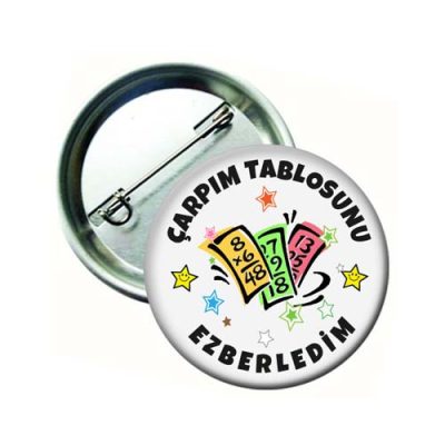 Çarpım Tablosunu Ezberledim Rozeti