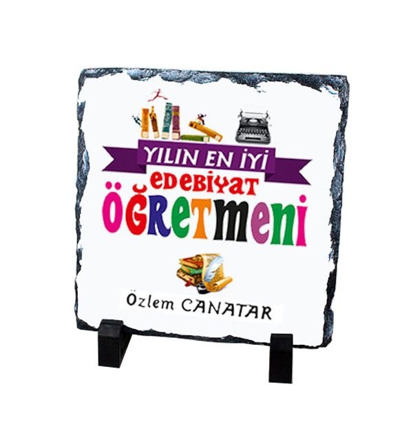 Edebiyat Öğretmeni Doğal Kare Taş 4