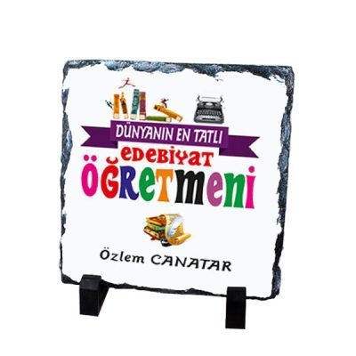 Edebiyat Öğretmeni Doğal Kare Taş 1