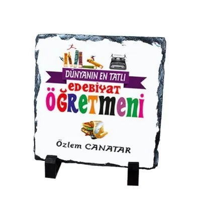 Edebiyat Öğretmeni Doğal Kare Taş 1
