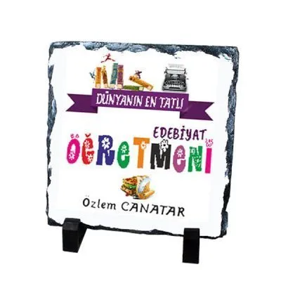 Edebiyat Öğretmeni Doğal Kare Taş 3