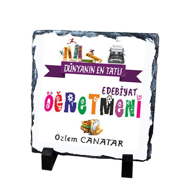 Edebiyat Öğretmeni Doğal Kare Taş 3