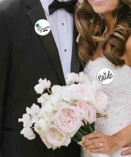 Gelin ve Damat Düğün Rozetleri 1