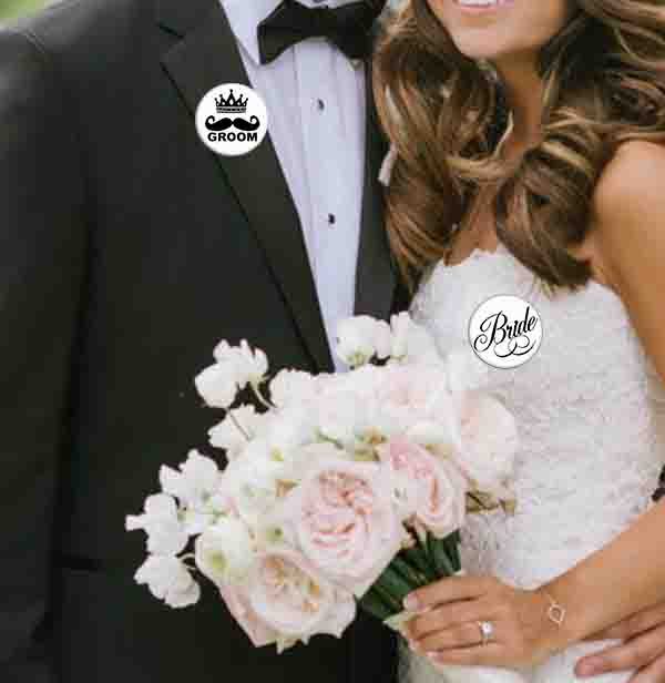Gelin ve Damat Düğün Rozetleri 4