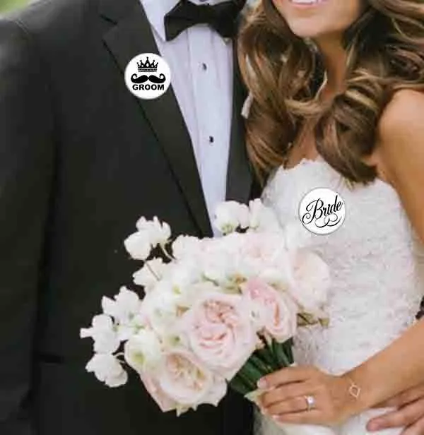Gelin ve Damat Düğün Rozetleri 4