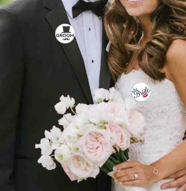 Gelin ve Damat Düğün Rozetleri 1