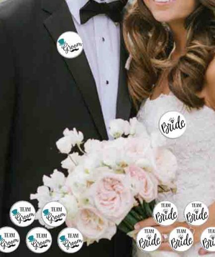 Gelin, Damat ve Yakınları Düğün Rozetleri 1
