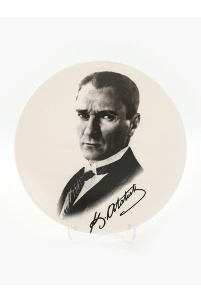 Atatürk Portreli Dekoratif Tabak
