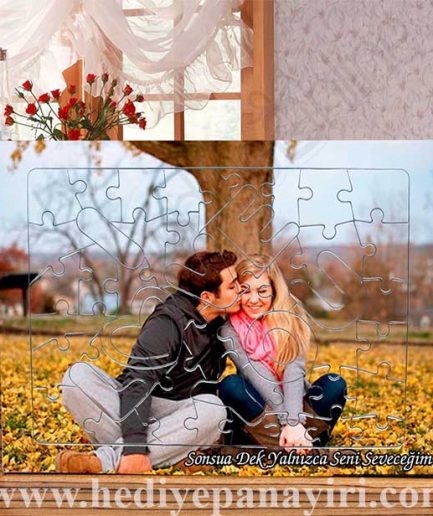 Kişiye Özel "I Love You" Parçalı Puzzle
