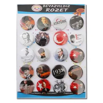 Atatürk Rozetleri Seri 3 (20 Adet)