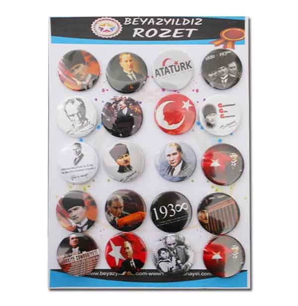 Atatürk Rozetleri Seri 3 (20 Adet)