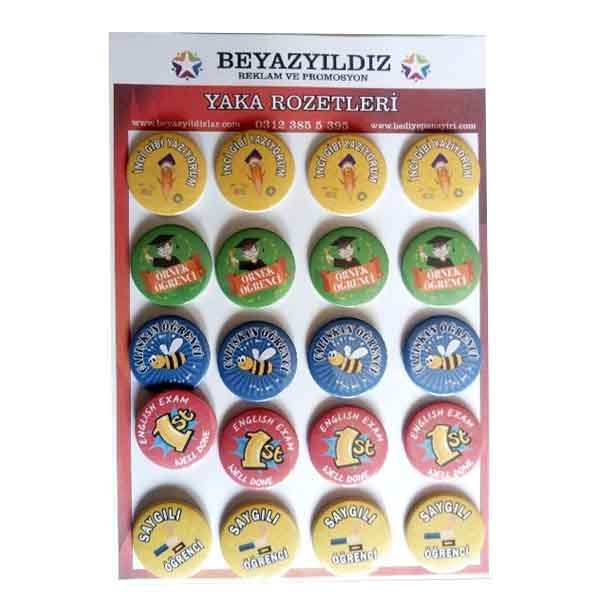 Öğrenci Motivasyon Rozetleri 2 (20 Adet)