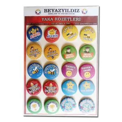 Öğrenci Motivasyon Rozetleri 3 (20 Adet)