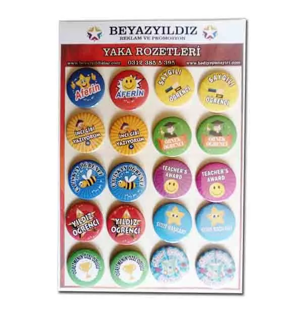 Öğrenci Motivasyon Rozetleri 3 (20 Adet)