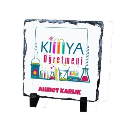 Kimya Öğretmeni Doğal Kare Taş