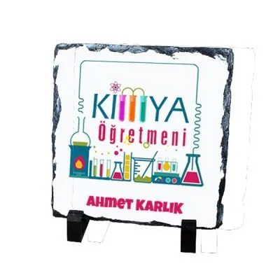 Kimya Öğretmeni Doğal Kare Taş