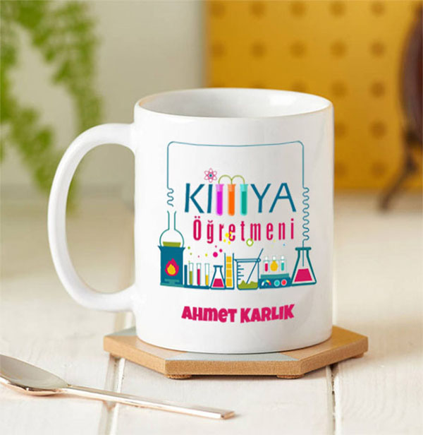 Kimya Öğretmeni Kupa Bardak