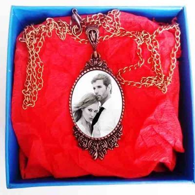 Kişiye Özel Bronz Renk Nostaljik Kolye