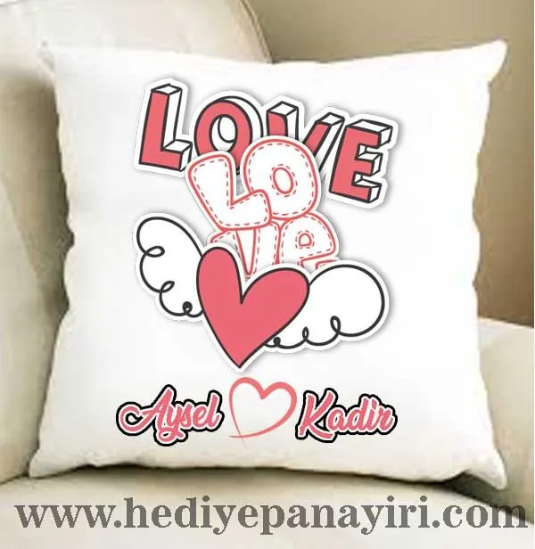 KİŞİYE ÖZEL LOVE YASTIK