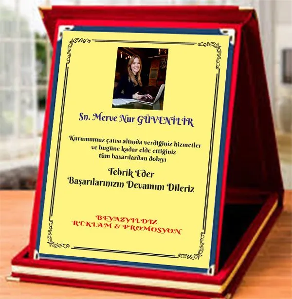 Kişiye Özel Plaket