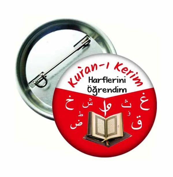 Kuran Harflerini Öğrendim Rozeti