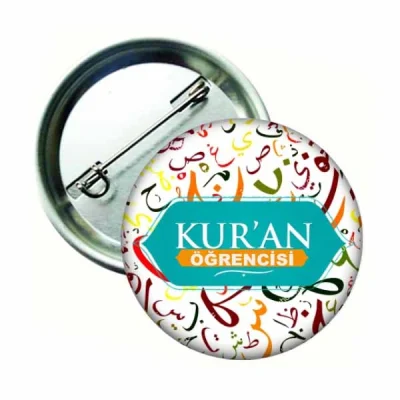 Kuran Öğrencisi Yaka Rozeti Kuran-ı Kerim Eğitimi Motivasyon Ödülü