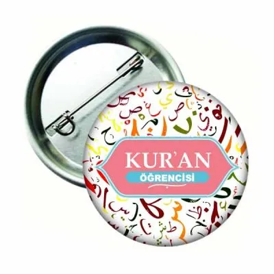 Kuran Öğrencisi Rozeti PEMBE