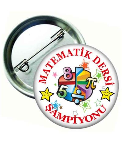 Matematik Dersi Şampiyonu Rozeti