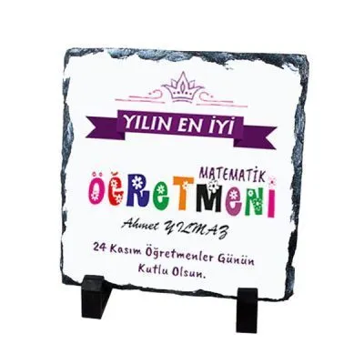 Matematik Öğretmeni Doğal Kare Taş 2