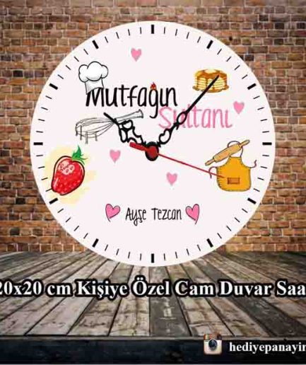 Mutfağın Sultanı Cam Duvar saati 1