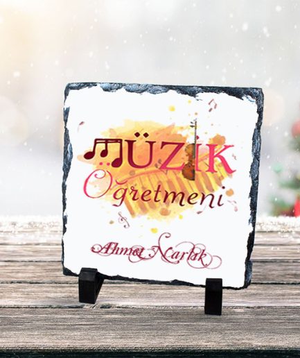 Müzik Öğretmeni Doğal Kare Taş