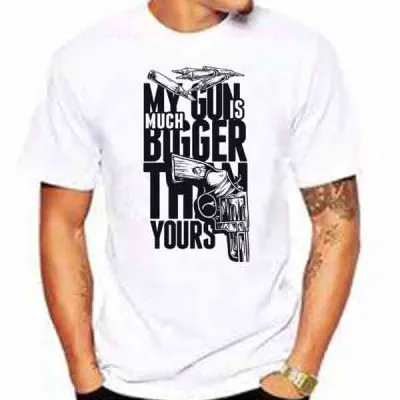 My Gun is Bigger Than Yours Baskılı Tişört