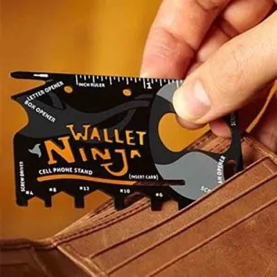 Ninja Wallet Kredi Kartı 18 in 1 Çok Amaçlı Tamir Kiti