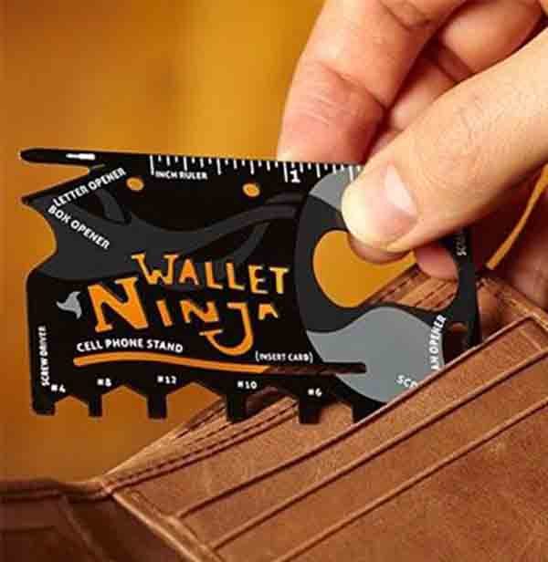 Ninja Wallet Kredi Kartı 18 in 1 Çok Amaçlı Tamir Kiti
