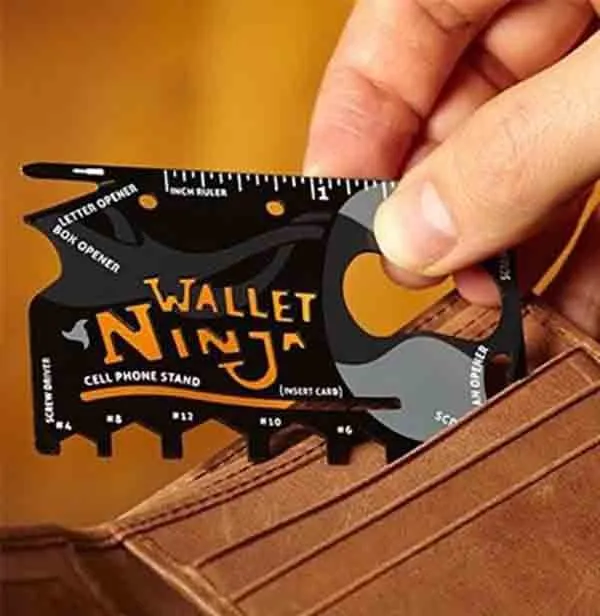 Ninja Wallet Kredi Kartı 18 in 1 Çok Amaçlı Tamir Kiti