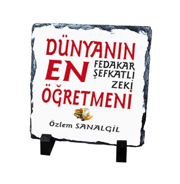 Öğretmenler Gününe Özel Kare Taş