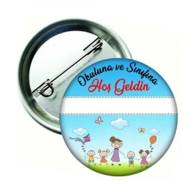 Okuluna Hoş Geldin Öğrenci Rozeti