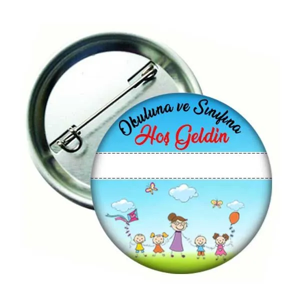 Okuluna Hoş Geldin Öğrenci Rozeti