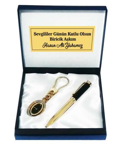 Saat Anahtarlıklı VIP Kalem Seti