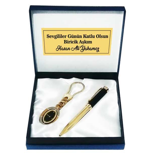 Saat Anahtarlıklı VIP Kalem Seti