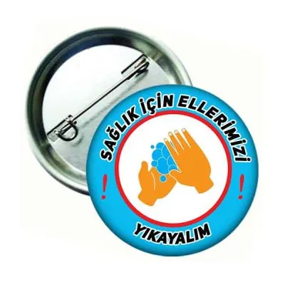 Sağlık İçin Ellerimizi Yıkayalım Rozeti